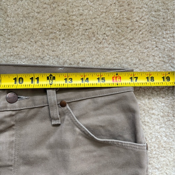 VTG 80s/90s Khaki Wrangler Pro Rodeo Jeans Made in USA 34x34 - Picture 10 of 11